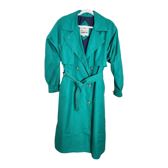 Vintage London Fog long trench rain resistant coat size 10 - Picture 1 of 9